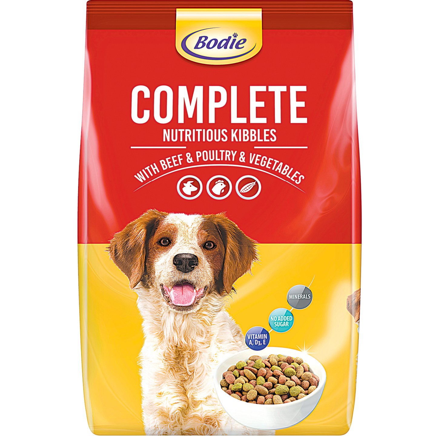 Bodie Száraz Kutyaeledel Baromfival-marhával-zöldséggel