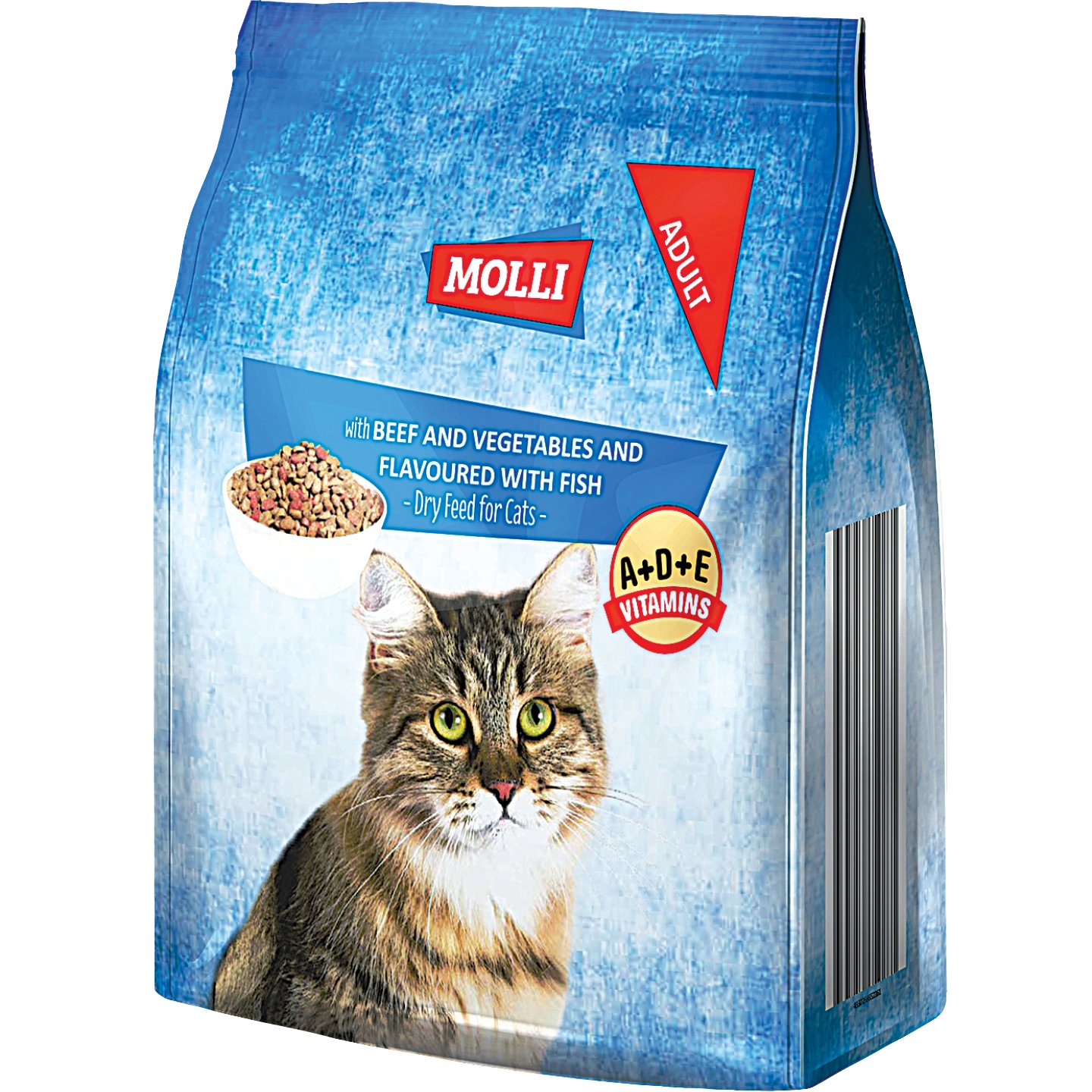 Molli Száraz Macskaeledel Marhával-zöldséggel-hallal