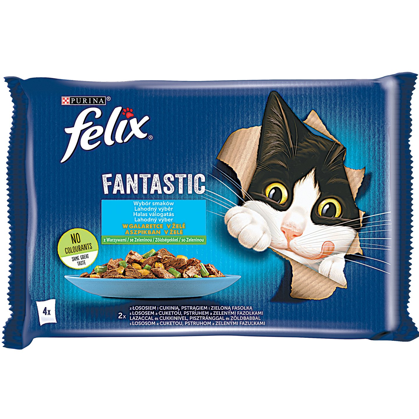 Felix Macskaeledel Multipack  Lazaccal-cukkinivel