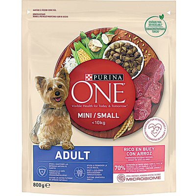 Image of PURINA ONE MINI ADULT SZÁRAZ KUTYAELEDEL MARHÁVAL