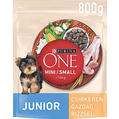 PURINA ONE MINI JUNIOR SZÁRAZ KUTYAELEDEL CSIRKÉVEL termékképe