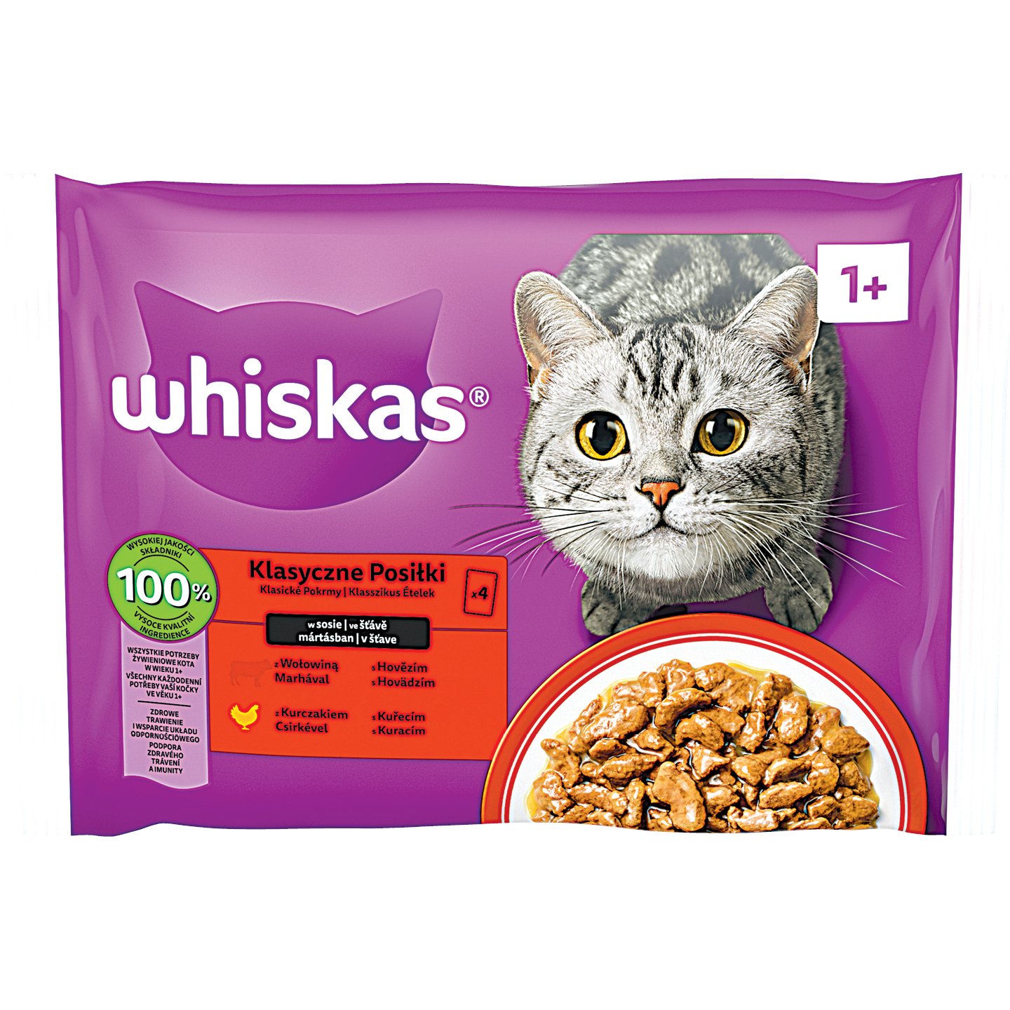 Whiskas Zamatos Macskaeledel Multipack