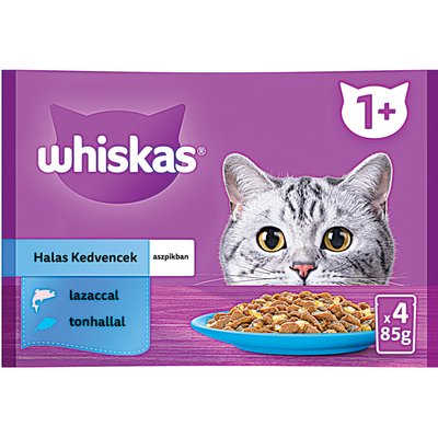 WHISKAS HALAS MACSKAELEDEL MULTIPACK termékképe