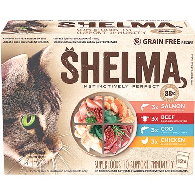 SHELMA HAL,HÚS MACSKAELEDEL termékképe