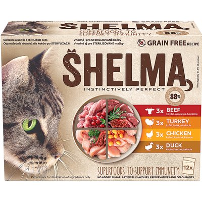 SHELMA 4HÚS MIX MACSKAELEDEL termékképe