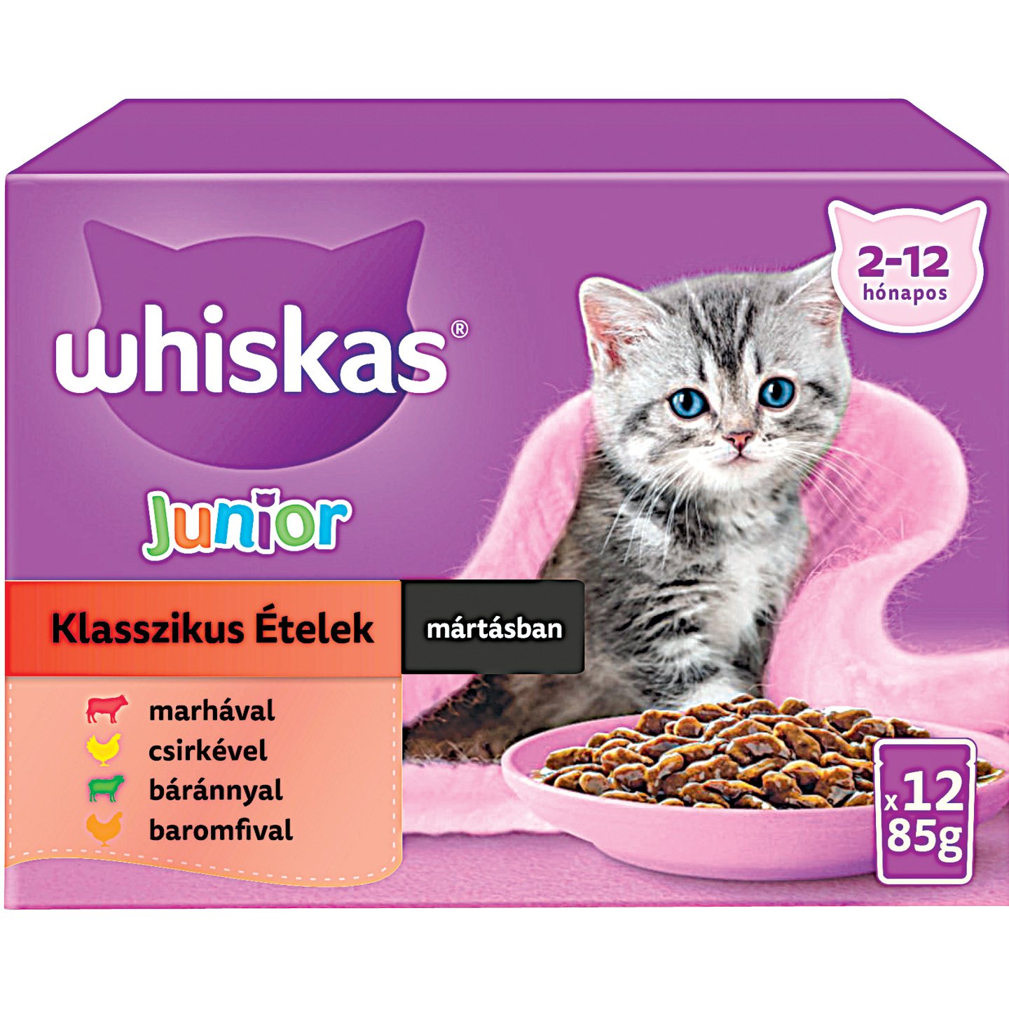 Whiskas Junior Macskaeledel Multipack