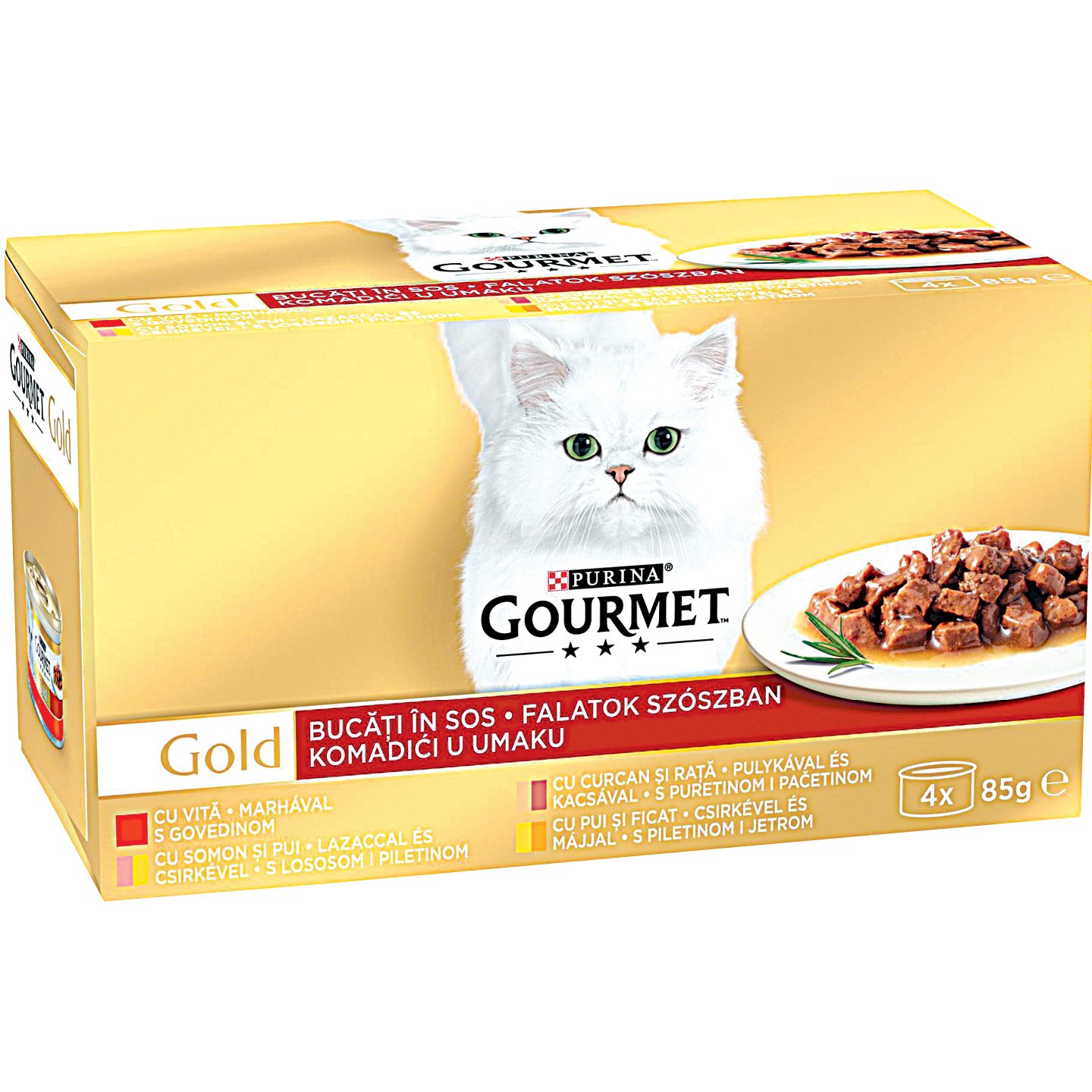 Gourmet Gold Macskaeledel Falatok Szószban