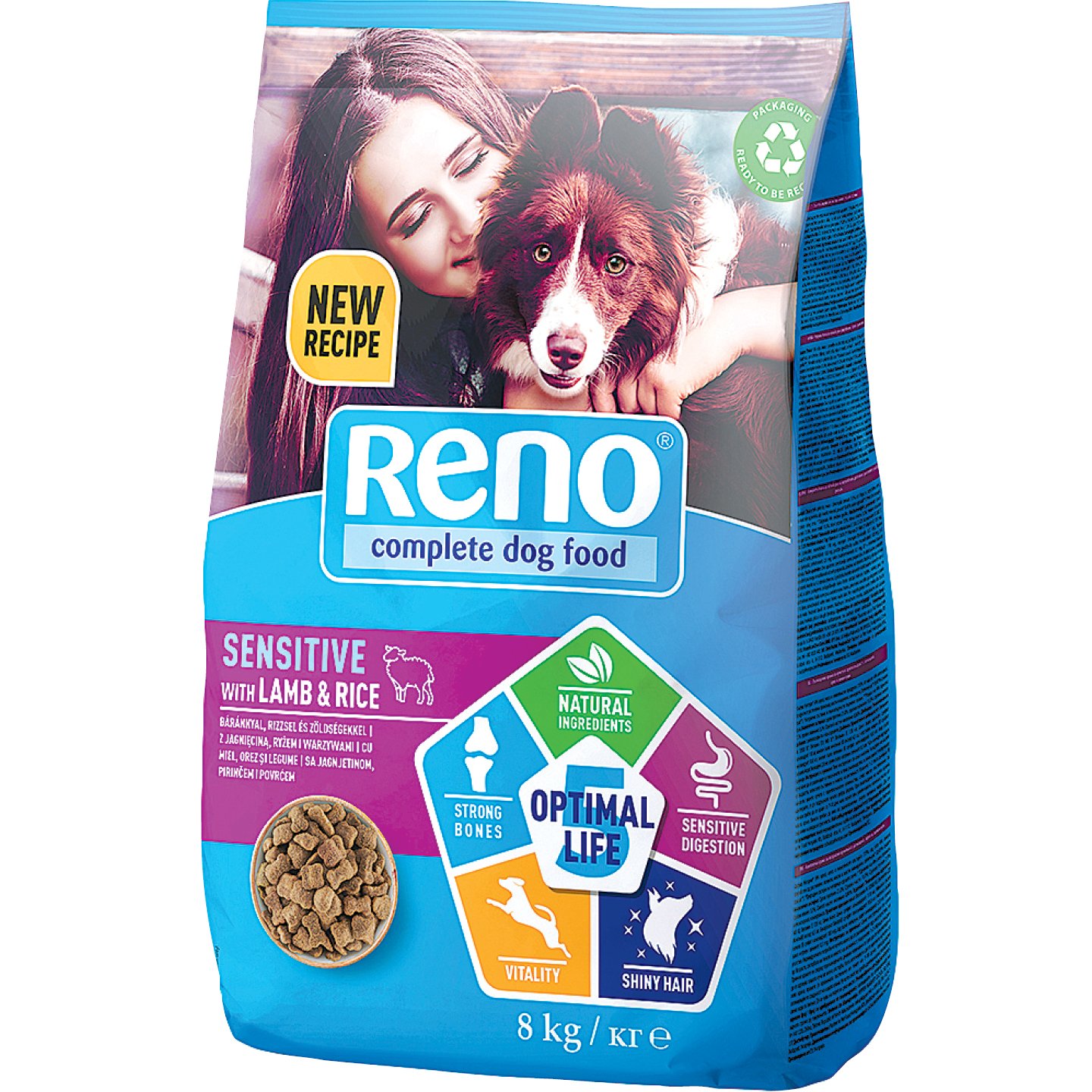 Reno Optimal Life Kutyaeledel Báránnyal