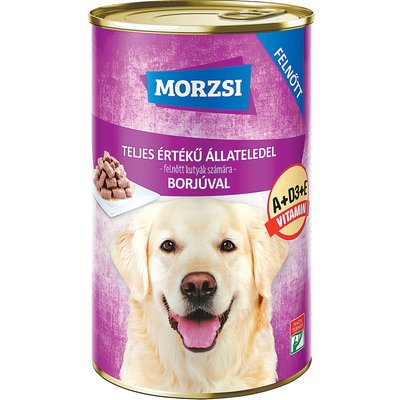 MORZSI KUTYAELEDEL BORJÚVAL termékképe