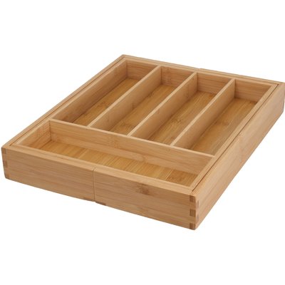 KIHÚZHATÓ BAMBUSZ EVŐESZKÖZTARTÓ termékképe