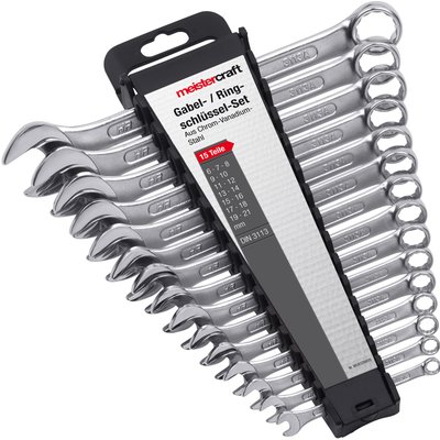 MEISTERCRAFT KOMBINÁLT VILLÁS- ÉS GYŰRŰSKULCS KÉSZLET termékképe