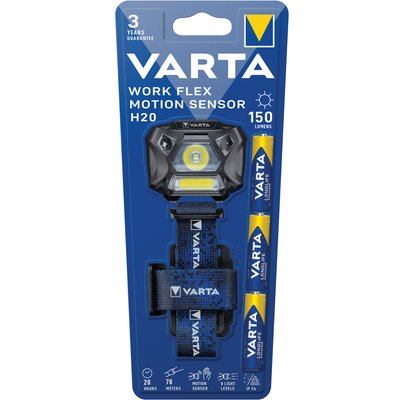 VARTA MOZGÁSÉRZÉKELŐS FEJLÁMPA H20 termékképe