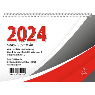 ASZTALI NAPTÁR HÁTTÁMLÁVAL termékképe