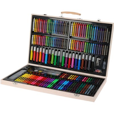 MŰVÉSZETI KÉSZLET FA DOBOZBAN termékképe