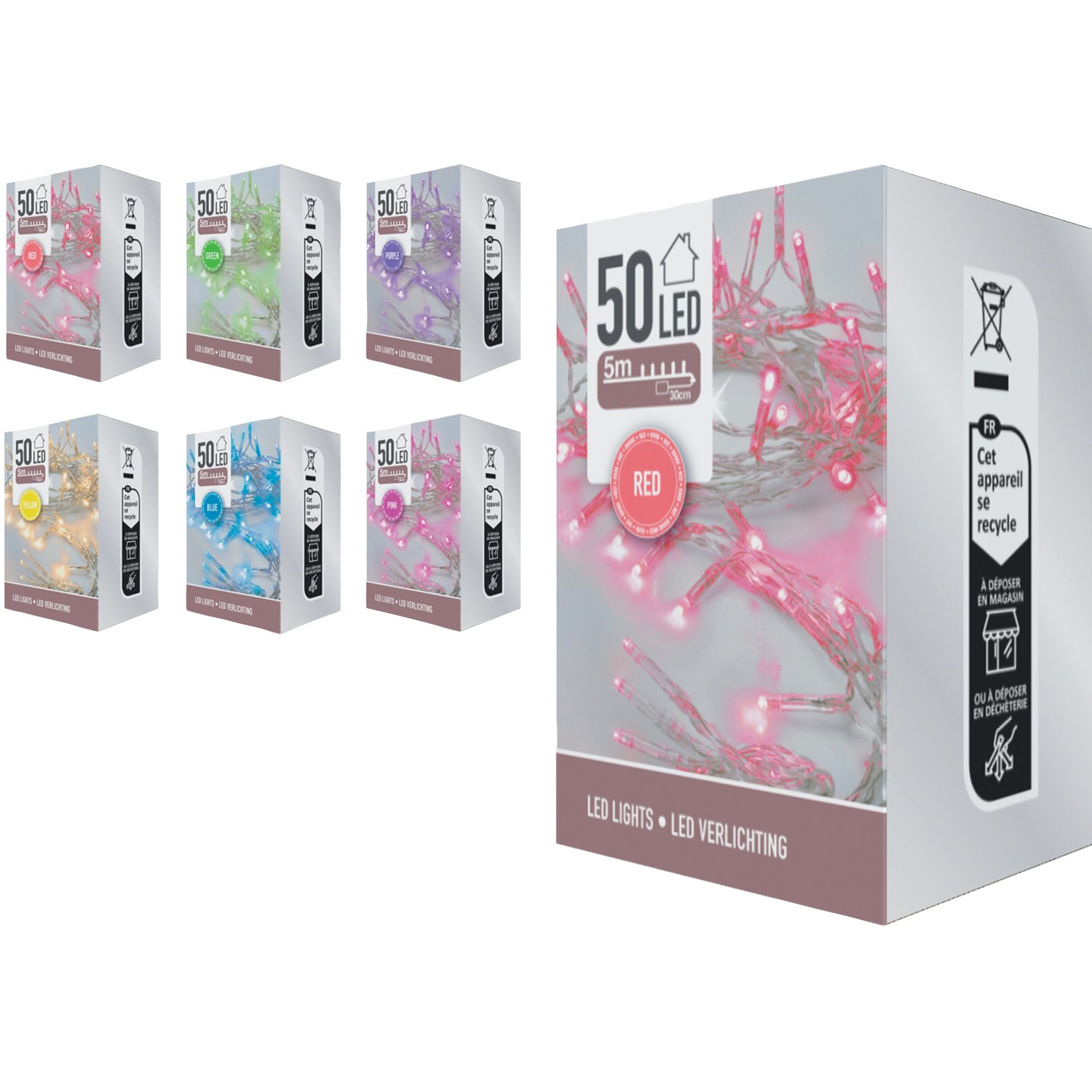 50 Led-es Karácsonyi Fényfüzér