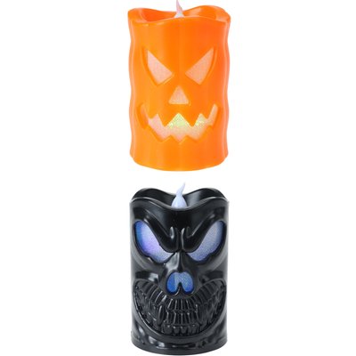 HALLOWEEN LED-ES DEKOR GYERTYA termékképe