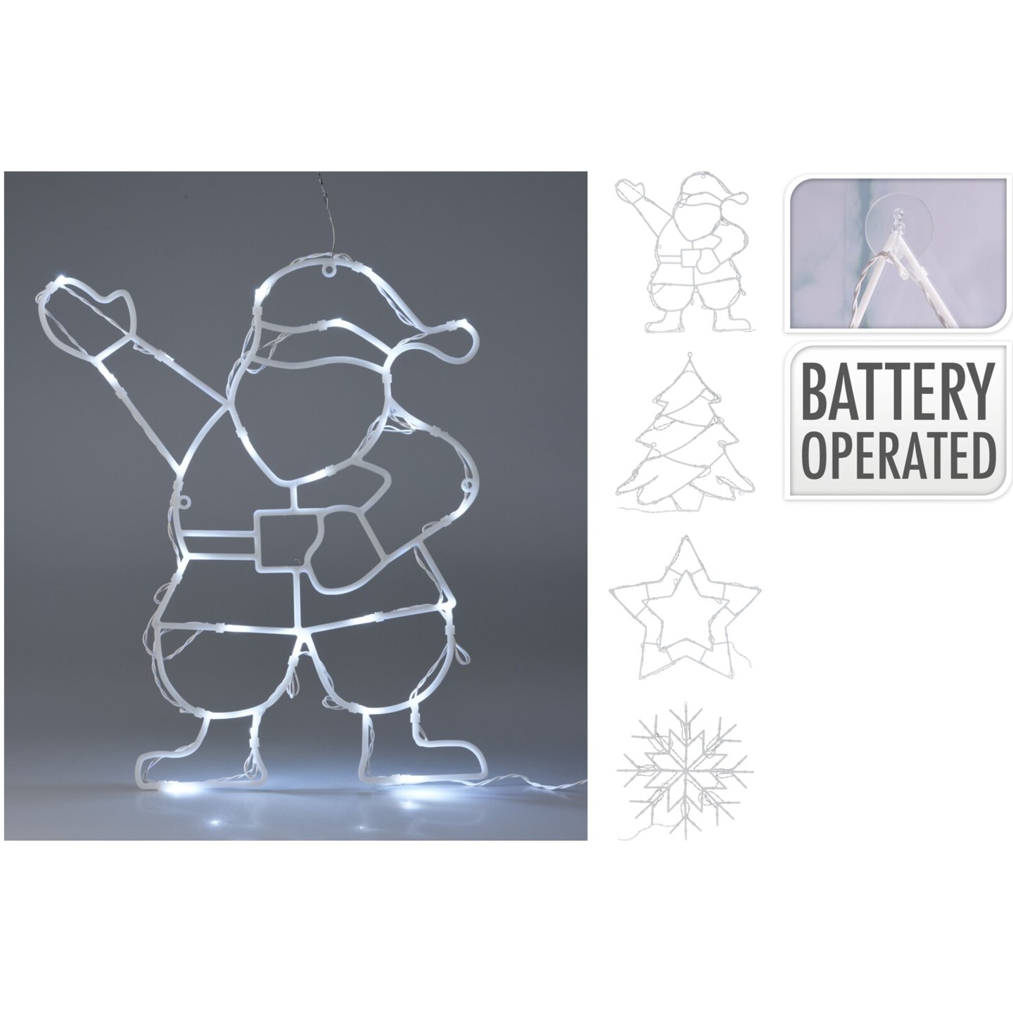 24 Led-es Karácsonyi Dekorációs Világítás