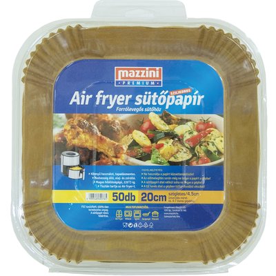 MAZZINI PREMIUM AIR FRYER SÜTŐPAPÍR SZÖGLETES termékképe