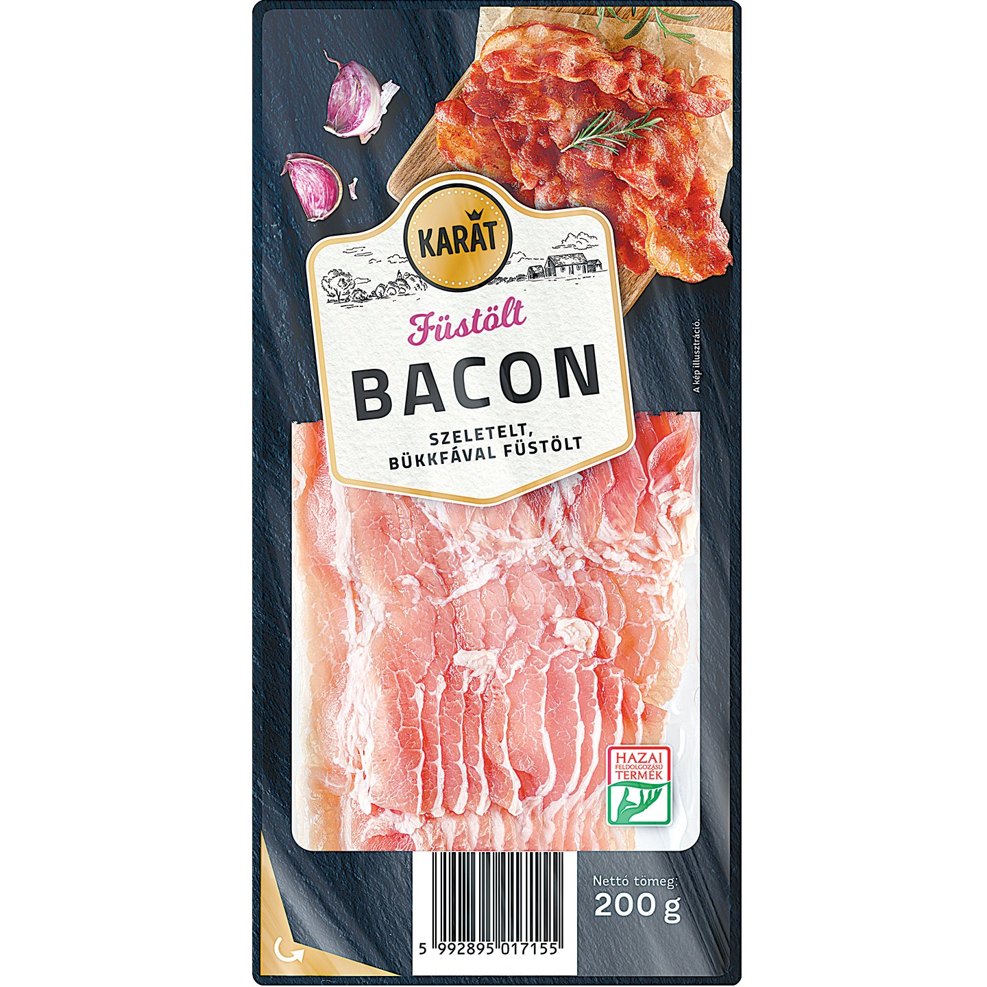Karát Szeletelt Füstölt Bacon