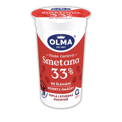 obrázek Smetana ke šlehání 33% Olma