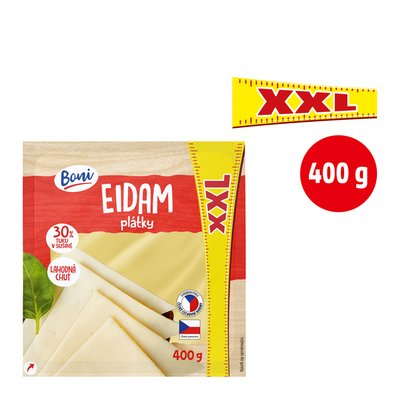 obrázek Sýr Eidam 30% plátky XXL Boni