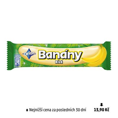 obrázek Banány v bílé čokoládě Orion