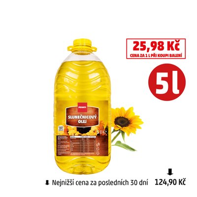 obrázek Slunečnicový olej Penny