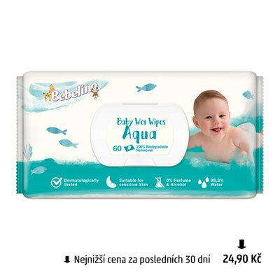 obrázek Dětské vlhčené ubrousky Bebelino