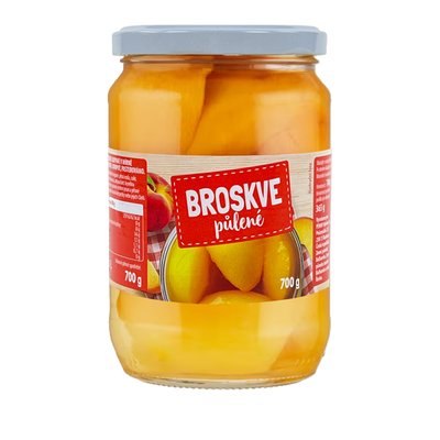 obrázek Kompot broskve půlené