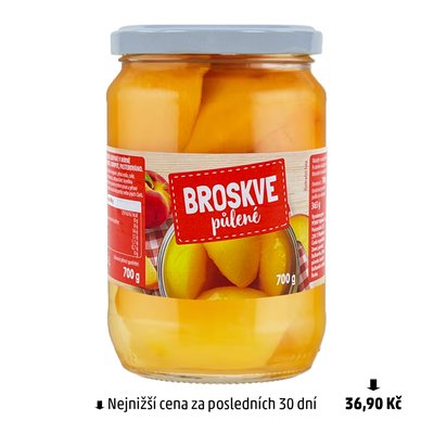 obrázek Kompot broskve půlené