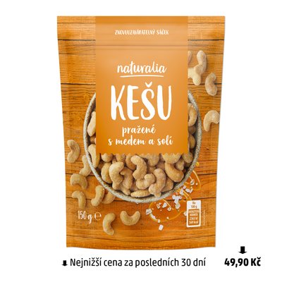 obrázek Kešu pražené Naturalia