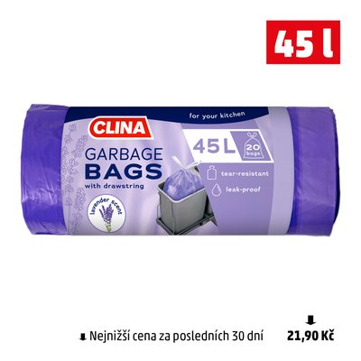 obrázek Pytle na odpadky 45l Clina