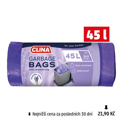 obrázek Pytle na odpadky 45l Clina