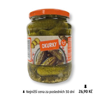 obrázek Okurky 6-9cm