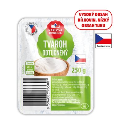 obrázek Tvaroh odtučněný Karlova Koruna