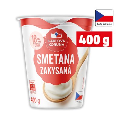 obrázek Zakysaná smetana 18% Karlova Koruna
