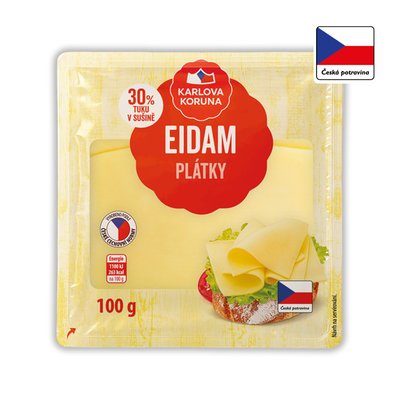 obrázek Sýr Eidam 30% Karlova Koruna