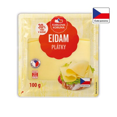 obrázek Sýr Eidam 30% Karlova Koruna