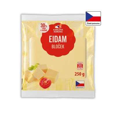 obrázek Sýr Eidam blok 30% Karlova Koruna