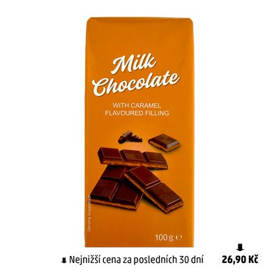 obrázek Mléčná čokoláda s náplní