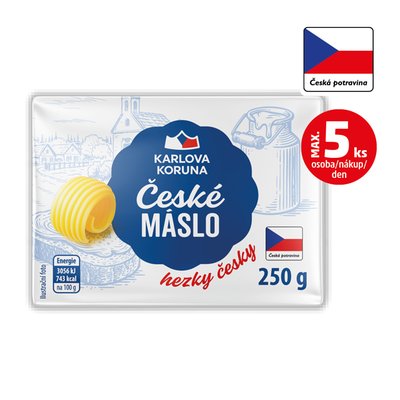 obrázek České máslo Karlova Koruna
