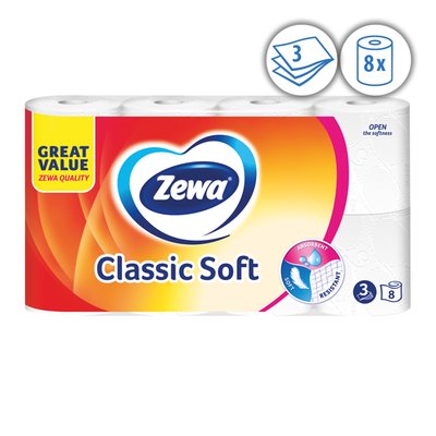 obrázek IO-PAPÍR TOAL.CLASSIC SOFT 3VR.8KS ZEWA