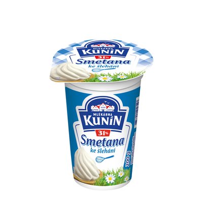 obrázek Smetana ke šlehání 31% Kunín