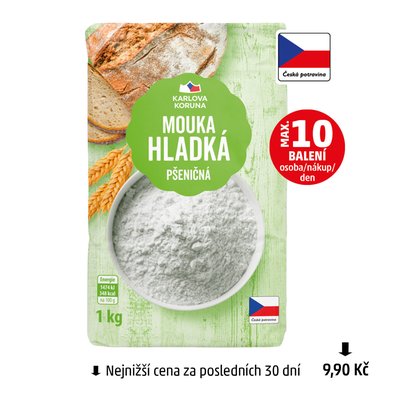 obrázek Mouka hladká pšeničná Karlova Koruna