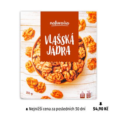 obrázek Vlašské ořechy 80% půlek Naturalia