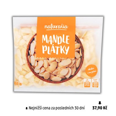 obrázek Mandle plátky Naturalia