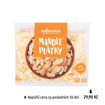 obrázek Mandle plátky Naturalia