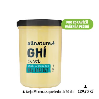 obrázek Máslo přepuštěné Ghí Allnature