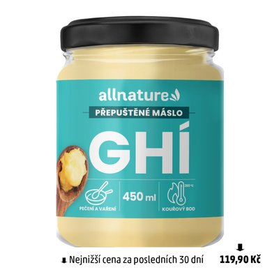obrázek Máslo přepuštěné Ghí Allnature