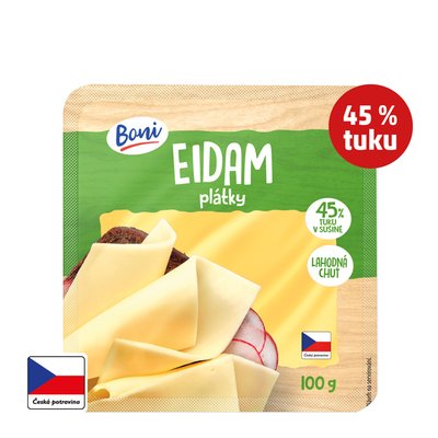 Image of Sýr Eidam 45% plátky Boni